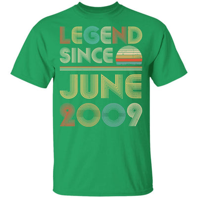 Legend Since June 2009 Vintage 12th Birthday Gifts Youth-Youth Shirt-Youth T-Shirt-Irish Green