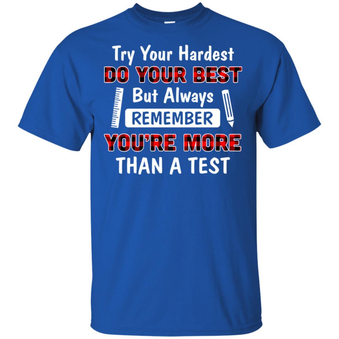 Try Your Hardest Do Your Best Matching Buffalo Teacher-T-Shirt & Hoodie-Classic T-Shirt-Royal