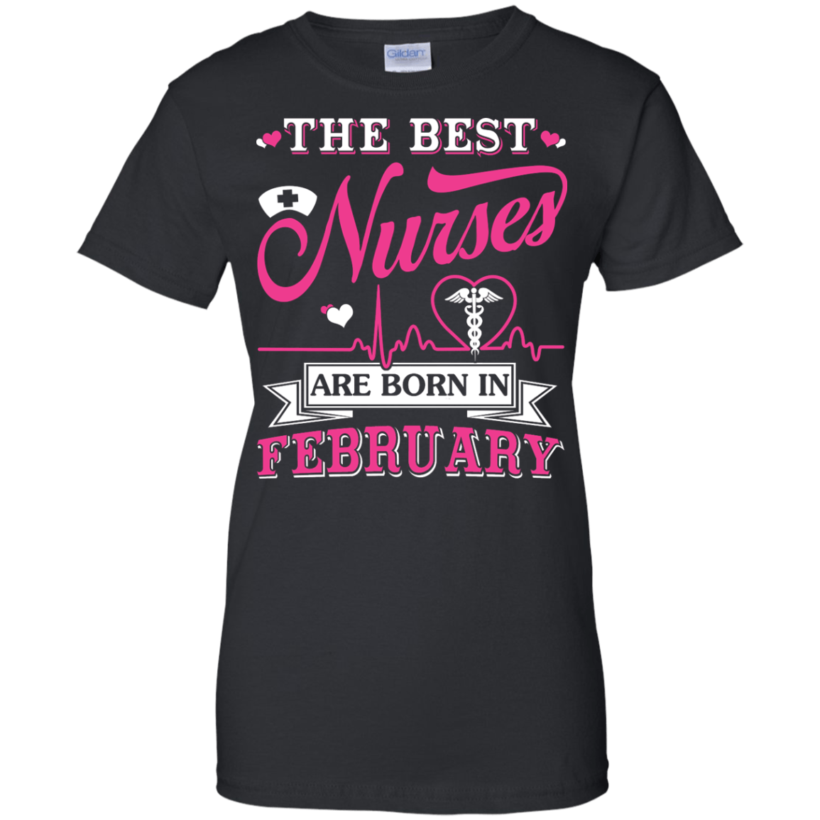 The Best Nurses Are Born In February-T-Shirt & Hoodie-Women's T-Shirt-Black