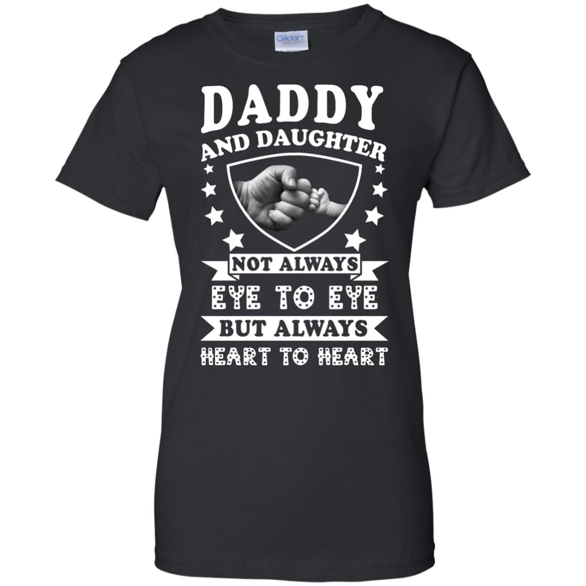 Daddy And Daughter Not Always Eye To Eye-T-Shirt & Hoodie-Women's T-Shirt-Black