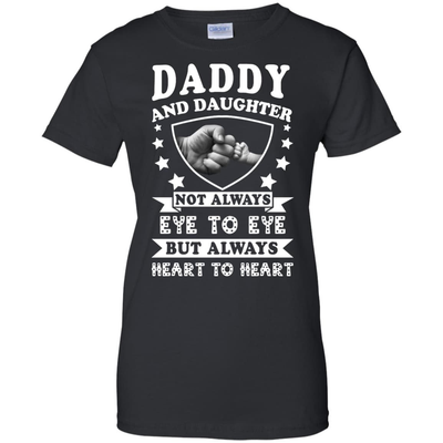 Daddy And Daughter Not Always Eye To Eye-T-Shirt & Hoodie-Women's T-Shirt-Black