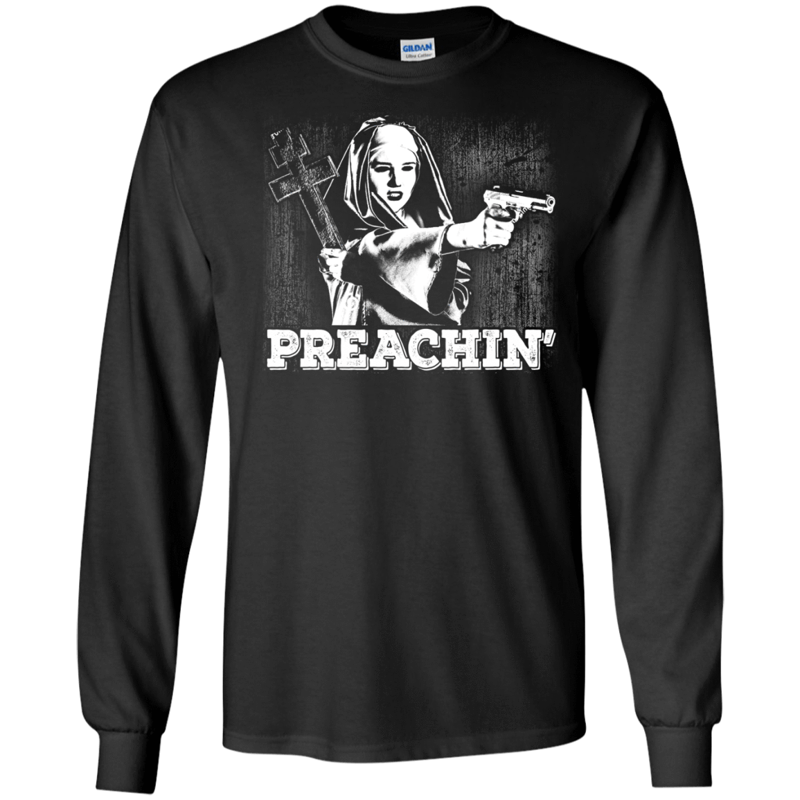 Preachin'-T-Shirt & Hoodie-Long Sleeve T-Shirt-Black