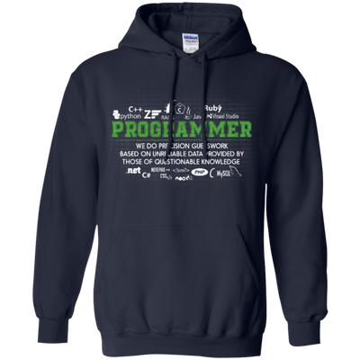 I'm A Programmer-T-Shirt & Hoodie-Pullover Hoodie-Navy