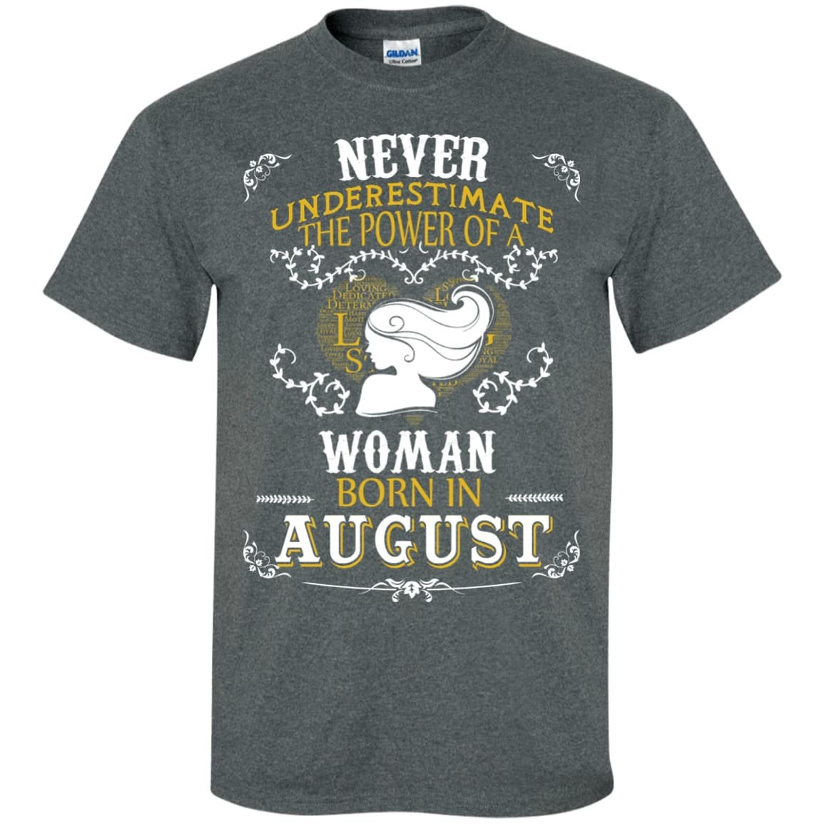 A Woman Born In AUGUST-T-Shirt & Hoodie-Classic T-Shirt-Dark Heather