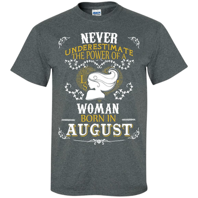 A Woman Born In AUGUST-T-Shirt & Hoodie-Classic T-Shirt-Dark Heather