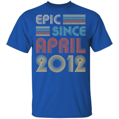Epic Since April 2012 Vintage 9th Birthday Gifts Youth-Youth Shirt-Youth T-Shirt-Royal