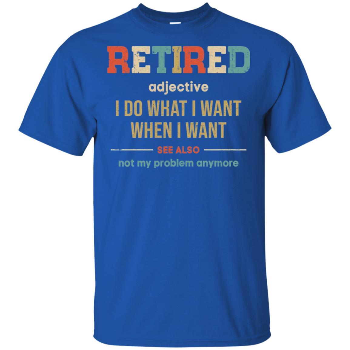Vintage Retired Definition Funny Retirement Gift-T-Shirt & Hoodie-Classic T-Shirt-Royal