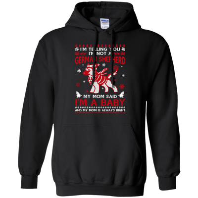I'm Telling You I'm Not A German Shepherd-T-Shirt & Hoodie-Pullover Hoodie-Black