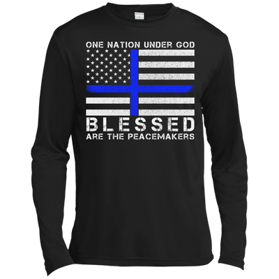 One Nation Under God-T-Shirt & Hoodie-Long Sleeve T-Shirt-Black