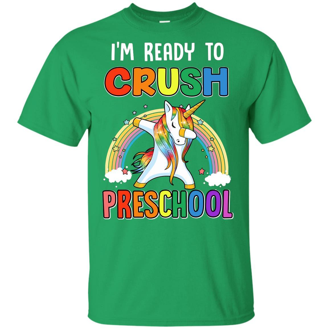 I'm Ready To Crush Preschool Unicorn Back To School Youth-Youth Shirt-Youth T-Shirt-Irish Green