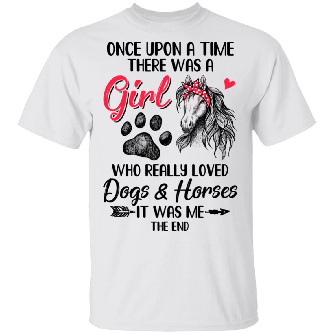 Once Upon A Time There Was Girl Who Loved Dog And Horse Paws