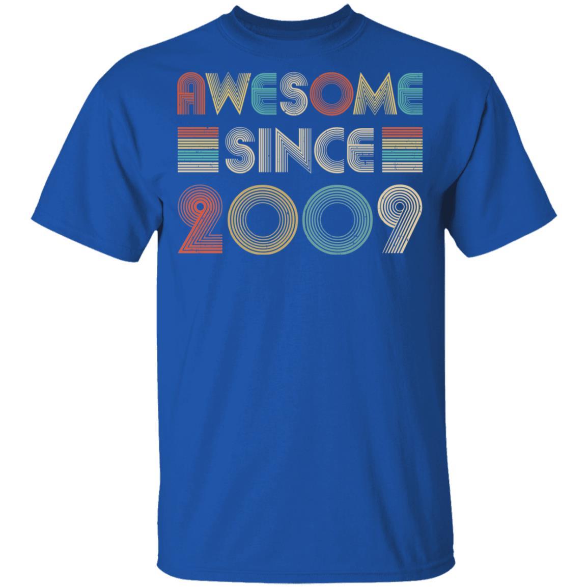 Awesome Since 2009 12th Birthday Gifts Youth-Youth Shirt-Youth T-Shirt-Royal