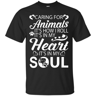 Caring For Animals Light-T-Shirt & Hoodie-Classic T-Shirt-Black