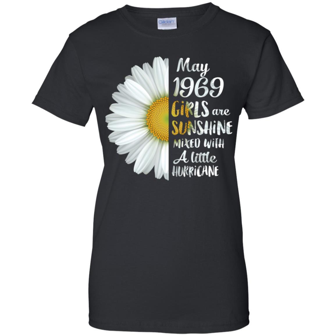 May Girls 1969 52th Birthday Gifts-T-Shirt & Tank Top-Women's T-Shirt-Black