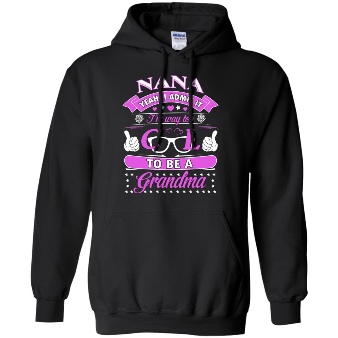 I Admit It I'm Way Too Cool To Be A Grandma-T-Shirt & Hoodie-Pullover Hoodie-Black