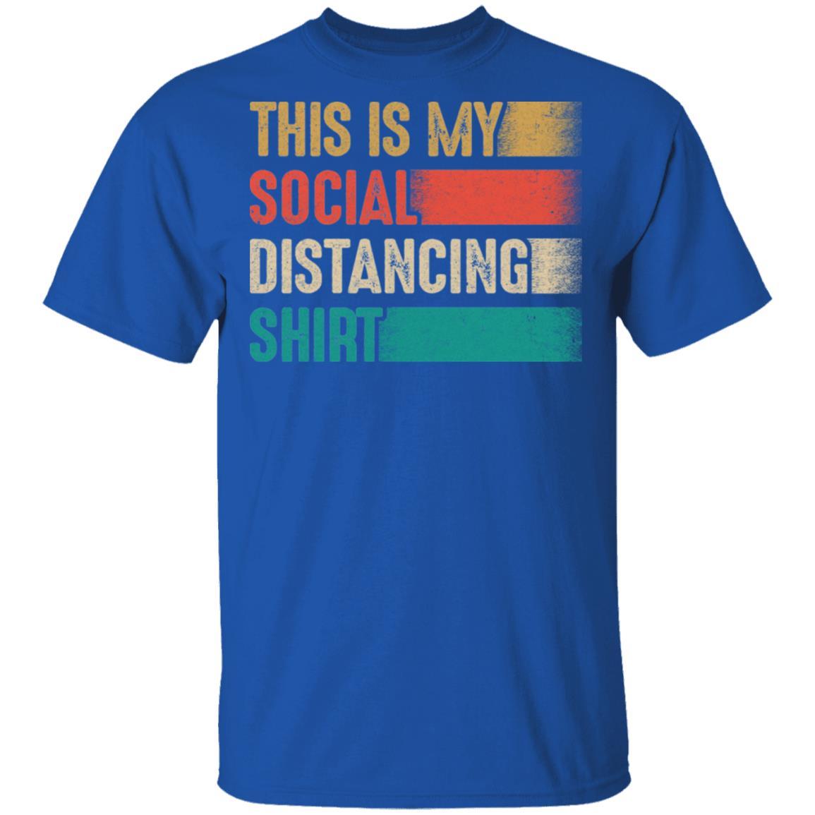 This Is My Social Distancing Vintage-T-Shirt & Hoodie-Classic T-Shirt-Royal