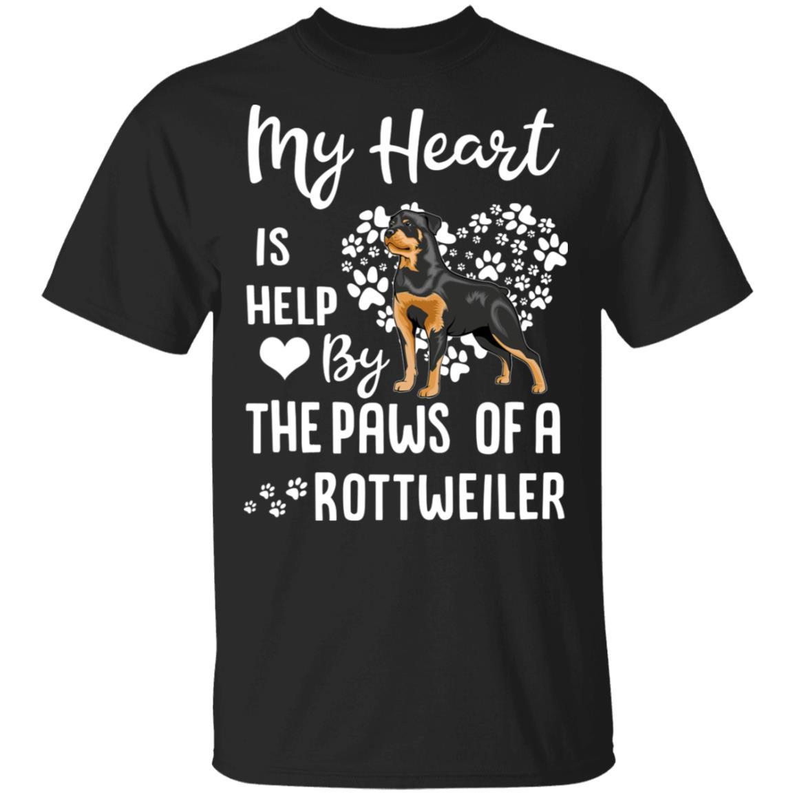 My Heart Is Held By The Paws Of A Rottweiler Lover