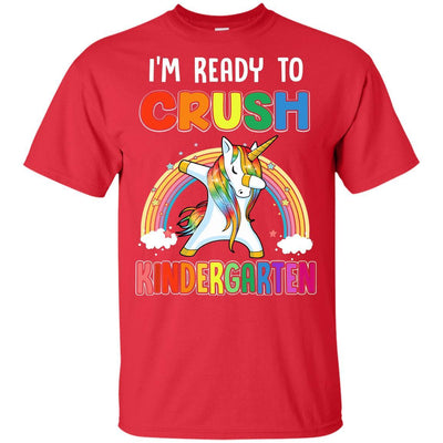 I'm Ready To Crush Kindergarte Unicorn Back To School Youth-Youth Shirt-Youth T-Shirt-Red