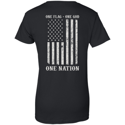 One Flag One God One Nation-T-Shirt & Hoodie-Women's T-Shirt-Black