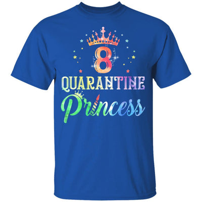8 Quarantine Princess Happy Birthday Youth-Youth Shirt-Youth T-Shirt-Royal