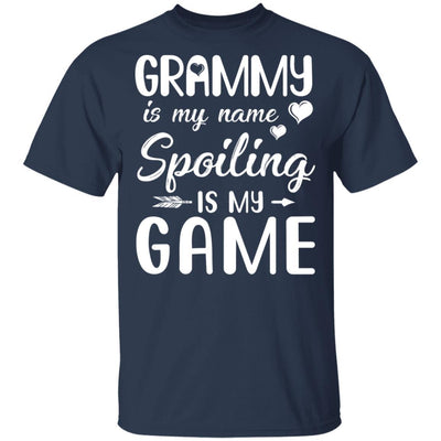 Grammy Is My Name Spoiling Is My Game Funny Mothers Day-T-Shirt & Tank Top-Classic T-Shirt-Navy