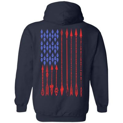 Bow Life American Archer-T-Shirt & Hoodie-Pullover Hoodie-Navy