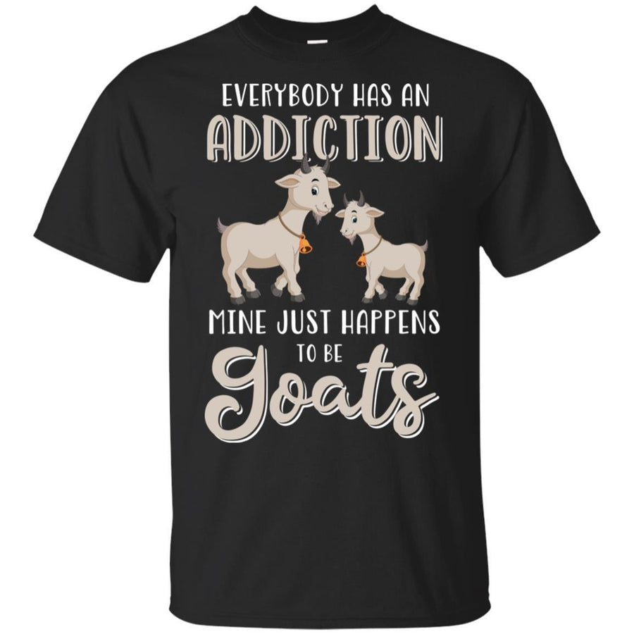Everybody Has An Addiction Mine Just Happens To Be Goats-T-Shirt & Tank Top-Classic T-Shirt-Black