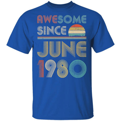 Awesome Since June 1980 Vintage 41th Birthday Gifts-T-Shirt & Hoodie-Classic T-Shirt-Royal