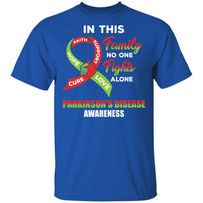 In This School No One Fights Parkinson's Disease Awareness Alone-T-Shirt & Hoodie-Classic T-Shirt-Royal