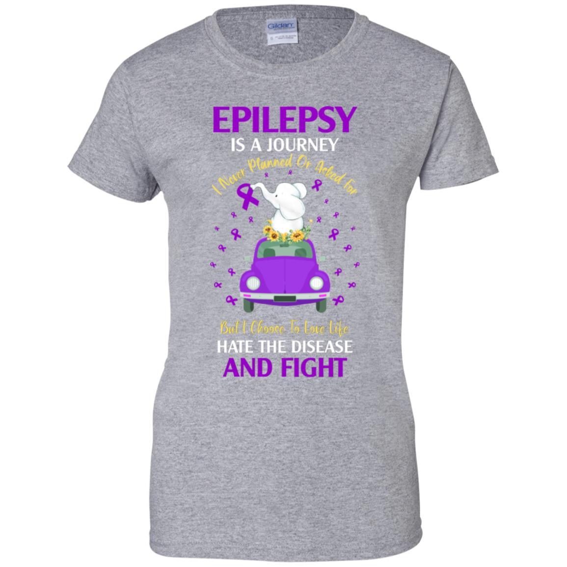 Epilepsy Awareness Is A Journey-T-Shirt & Hoodie-Women's T-Shirt-Sport Grey