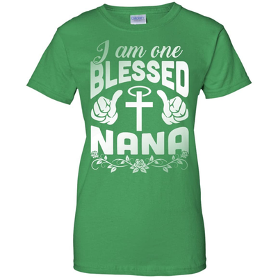 I Am One Blessed Nana-T-Shirt & Hoodie-Women's T-Shirt-Irish Green