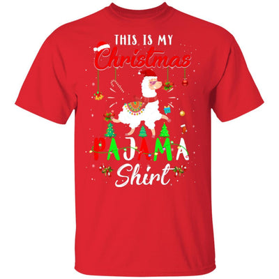 This Is My Christmas Pajama Llama Christmas Gifts-T-Shirt & Sweatshirt-Classic T-Shirt-Red