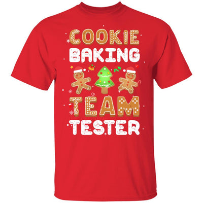 Cookie Baking Team Tester Gingerbread Christmas-T-Shirt & Sweatshirt-Classic T-Shirt-Red