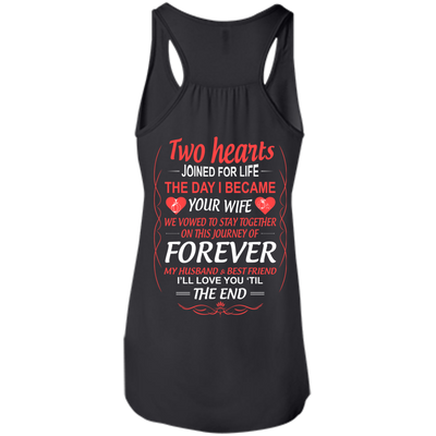 LOVE YOU TILL THE END-T-Shirt & Hoodie-Women's Flowy Racerback Tank-Black