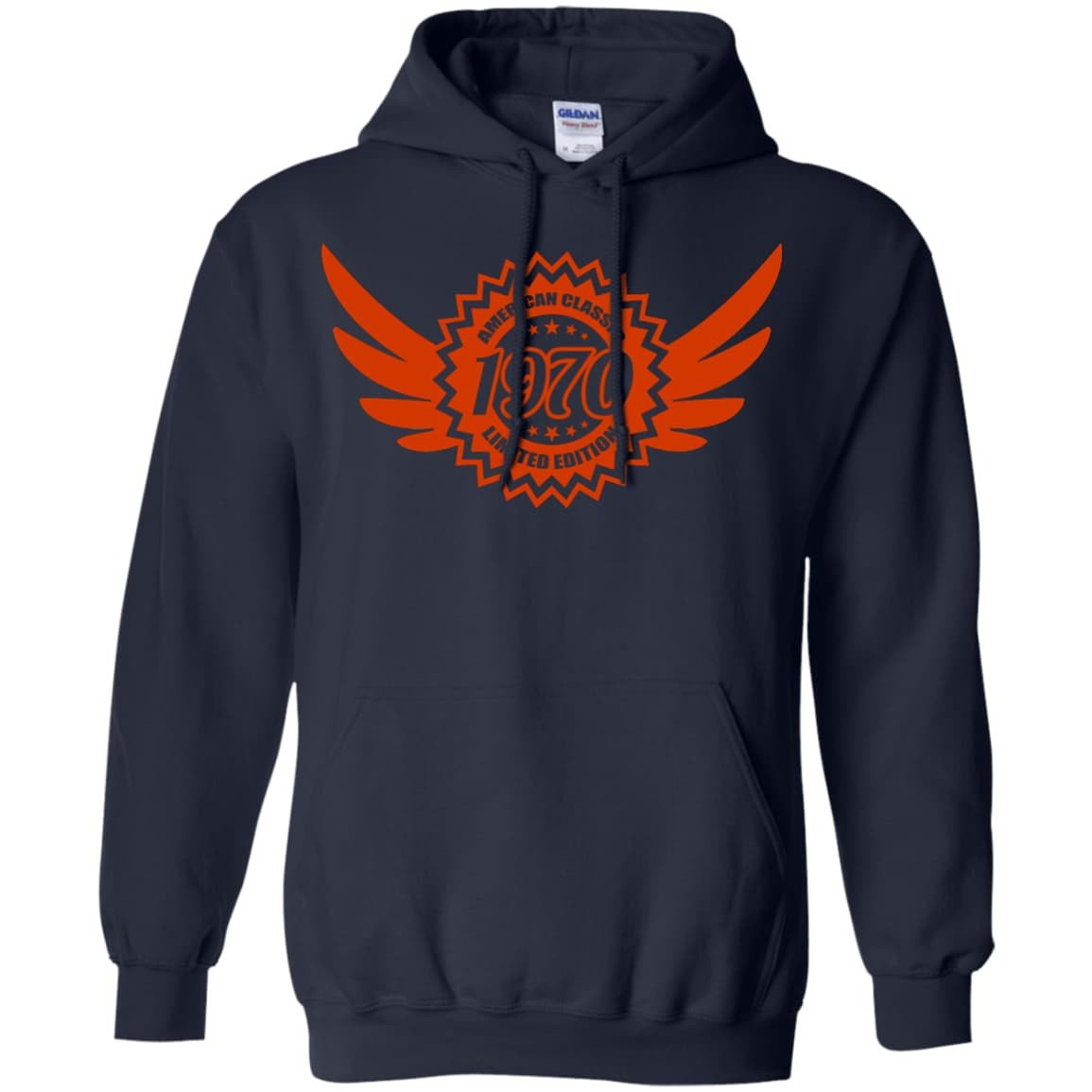 American Classic 1970 LIMITED EDITION-T-Shirt & Hoodie-Pullover Hoodie-Navy