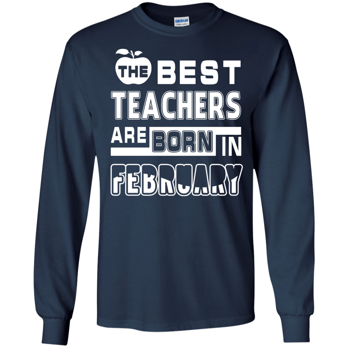 The Best Teachers Are Born In January-T-Shirt & Hoodie-Long Sleeve T-Shirt-Navy
