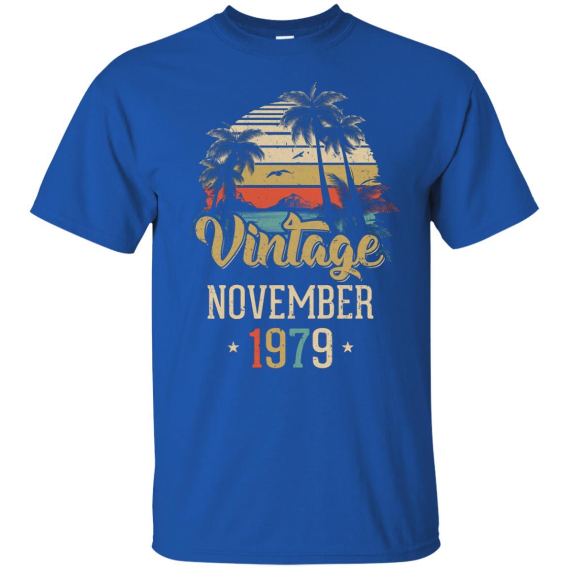 Retro Classic Vintage November 1979 42th Birthday Gift-T-Shirt & Hoodie-Classic T-Shirt-Royal
