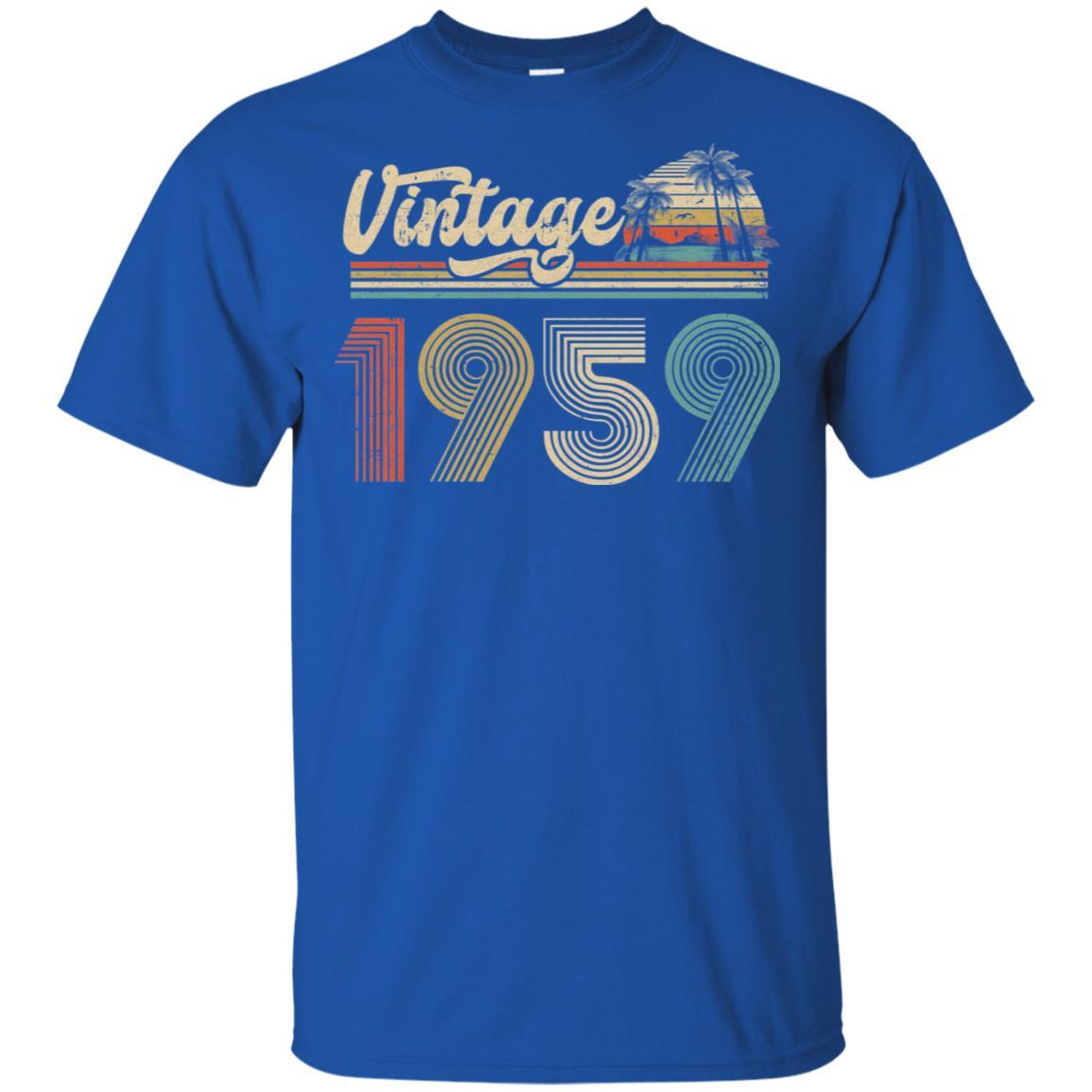 62th Birthday Gift Vintage 1959 Classic-T-Shirt & Hoodie-Classic T-Shirt-Royal