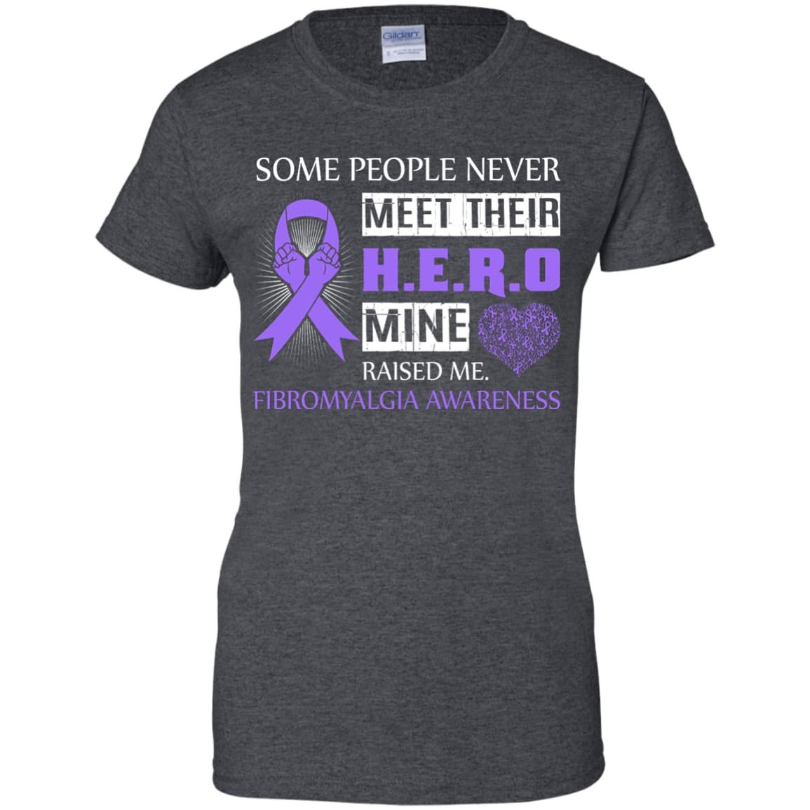 Fibromyalgia Awareness Some People Never Meet Hero-T-Shirt & Hoodie-Women's T-Shirt-Dark Heather