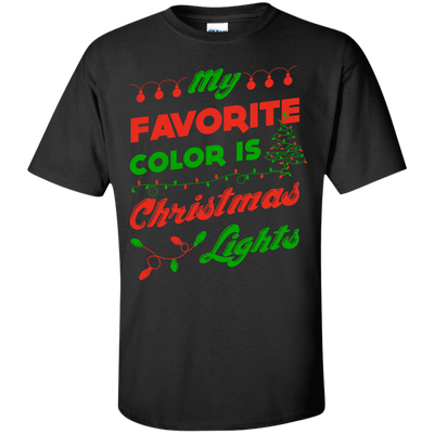 My favorite color is Christmas light-T-Shirt & Hoodie-Classic T-Shirt-Black