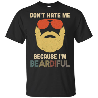 Vintage Don't Hate Me Because Im Beardiful Funny Beard-T-Shirt & Hoodie-Classic T-Shirt-Black