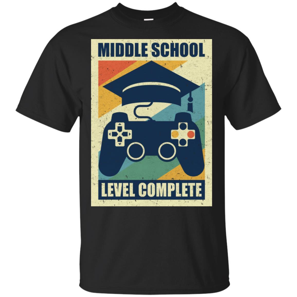 Middle School Graduation Video Game Gamer Gifts-T-Shirt & Hoodie-Classic T-Shirt-Black