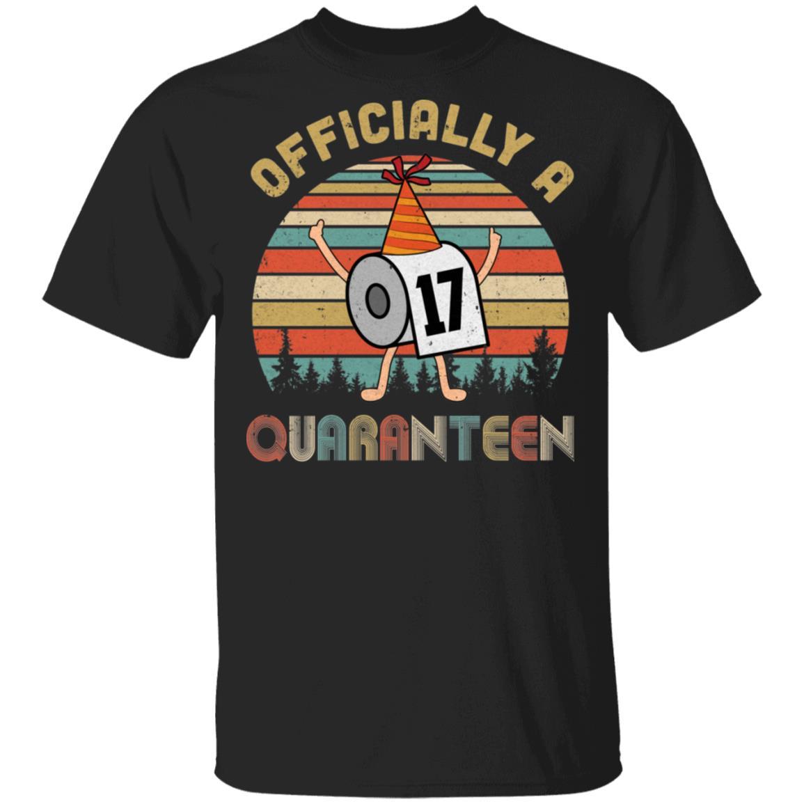 Officially A 17th Quaranteen 2004 Birthday Social Distancing-T-Shirt & Hoodie-Classic T-Shirt-Black