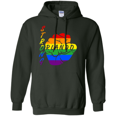 Strong Orlando LGBT-T-Shirt & Hoodie-Pullover Hoodie-Forest Green