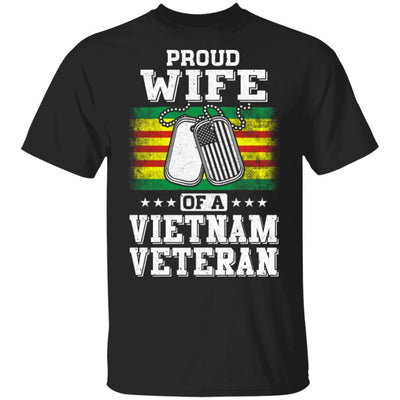Proud Wife Of A VietNam Veteran Husband-T-Shirt & Hoodie-Classic T-Shirt-Black