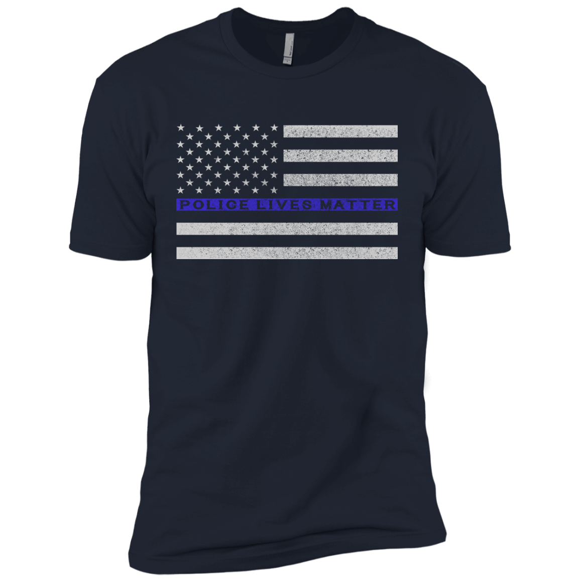 Police Lives Matter Support-T-Shirt & Hoodie-Premium T-Shirt-Midnight Navy