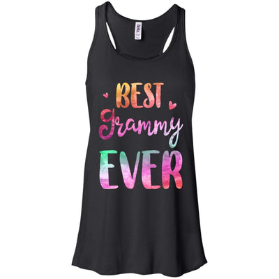 Best Grammy Ever Cute Funny Mothers Day Gift-T-Shirt & Tank Top-Women's Flowy Racerback Tank-Black
