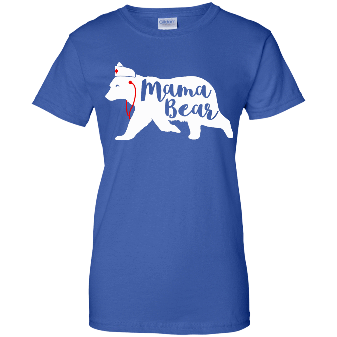 Nurse Mama Bear-T-Shirt & Hoodie-Women's T-Shirt-Royal