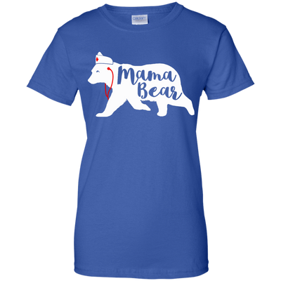 Nurse Mama Bear-T-Shirt & Hoodie-Women's T-Shirt-Royal