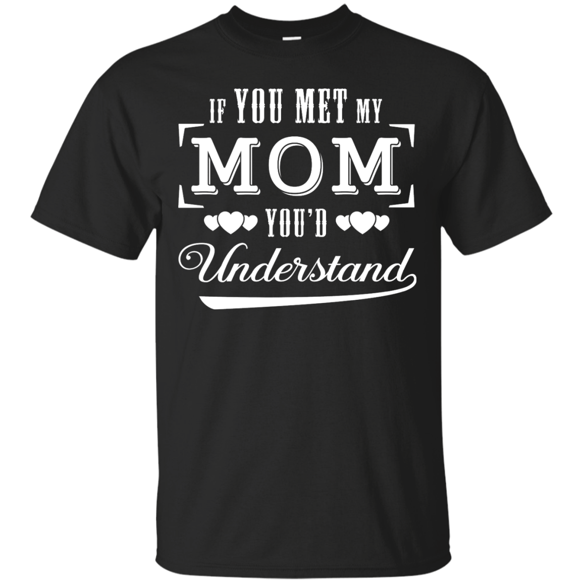If You Meet My Mom You'd Understand-T-Shirt & Hoodie-Classic T-Shirt-Black